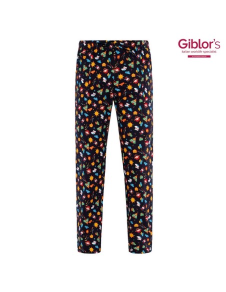 PANTALON COCINA ESTAMPADO 100%ALGODON GOMA CINTURA ALAN