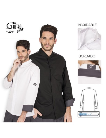 CHAQUETILLA COCINA CRO M/L COMBINADA HELIOS 65% POL 35% ALG