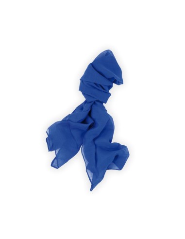 Suave foulard en combinación de materiales viscosa y poliéster de vivos colores.
Viscosa/ Poliéster