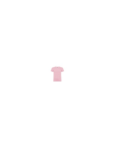 Camiseta de manga corta, de cuello redondo doble con elastano, confeccionada en tejido tubular en tallas de adulto, y con costu