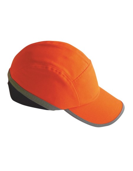 GORRA ANTIGOLPE A/V BICOLOR FLUOR AZUL TRANSPIRABLE EN 812