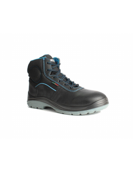 BOTA PIEL NO METAL S3 SUELA POLIURETANO BORBA EN345 FILO AZUL