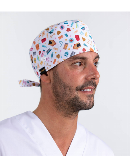 BANDANA ESTAMPADA MICROFIBRA 100%POLIESTER VETERINARIO