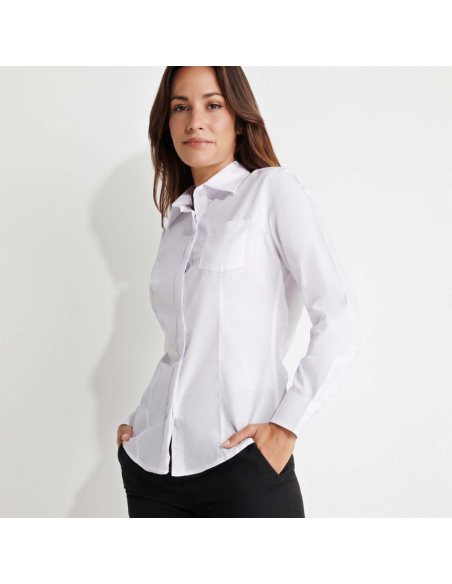 BLUSA  M/L ENTALLADA 130 GR 1BOLS 65%POLIES 35%ALG. SOFIA