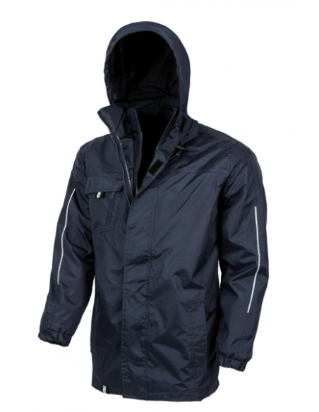 ANORAK 3 EN 1 CAPUCHA ENGUATADO SOFT SHELL INTERIOR R236X IMPERMEABLE