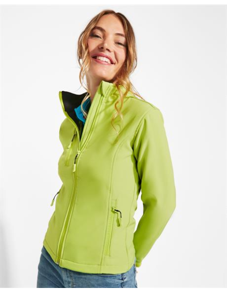 CHAQUETA SOFTSHELL SRA 2 CAPAS NEBRASKA INTERIOR POLAR BOLSILLO 300GR