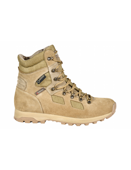 BOTA ALTA MILITAR BEIG GORETEX PIEL SERRAJE SIN SEGURIDAD NITRILO