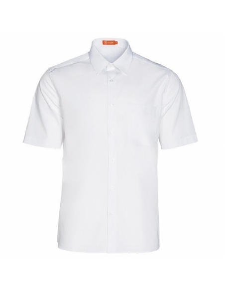 CAMISA M/C 1 BLANCA 1 BOLSILLO CLASICA CANESU ESPALDA CAINE 65%POL 35%ALG