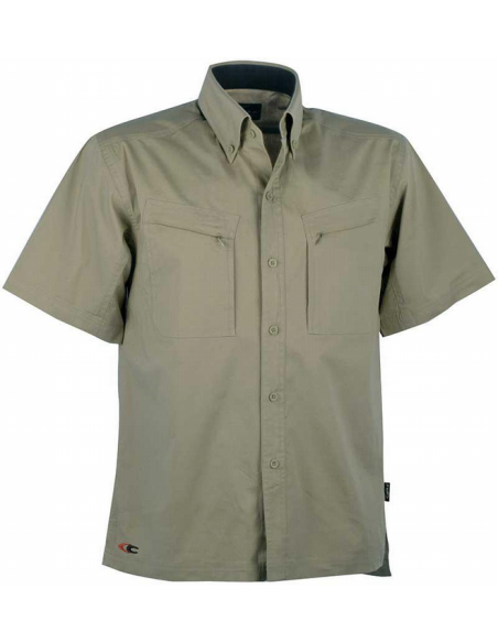 CAMISA M/C CRO 2 BOLSILLOS BOTON CUELLO 95% ALGODON 5%ELAS 120 GR HAWAII