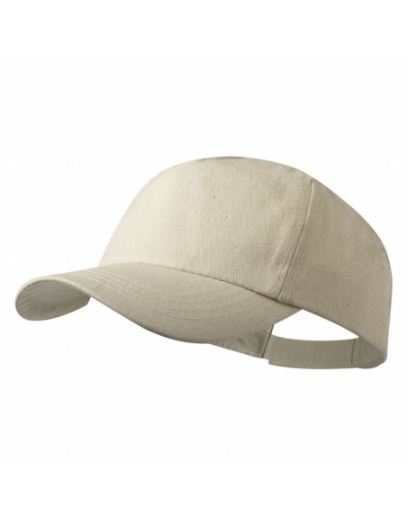 GORRA 5 PANELES 100% ALGODON ORGANICO CIERRE VELCRO