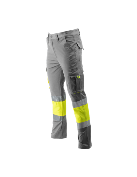 PANTALON A/V MULTIBOLILLOS TEJIDO ELASTICO BANDAS SEGMENTADAS BICOLOR clase 1