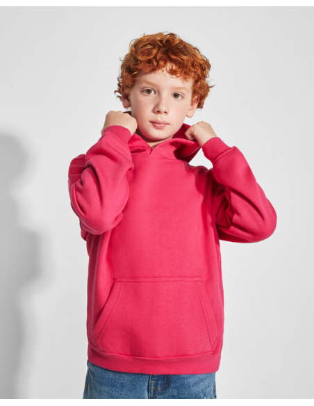 SUDADERA NIÑO CAPUCHA 65%POLIESTER 280GR 2 BOLSILLOS BASIC