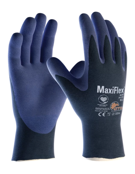 GUANTE ELITE MAXIFLEX NITRILO TRANSPIRABLE EN 388 4121A 23 CM LARGO 0,8MM GROSOR