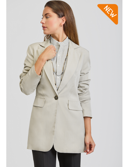 AMERICANA BLAZER SRA FLUIDA SOLAPA GRANDE 100%VISCOSA