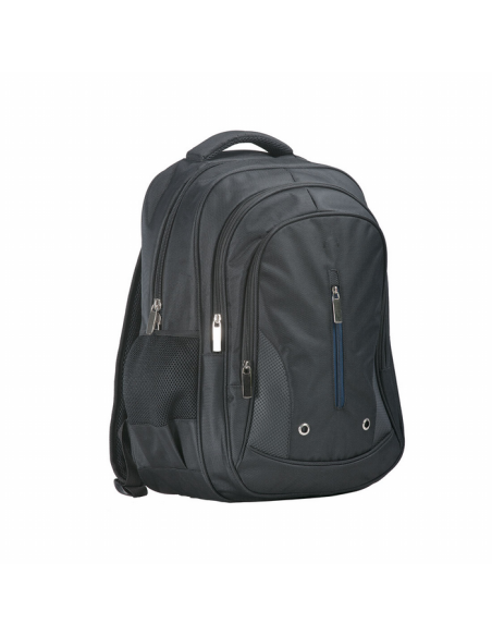 MOCHILA TRIPLE BOLSILLO NEGRO POLIESTER 1660D 35X22X50CM 35 LITROS