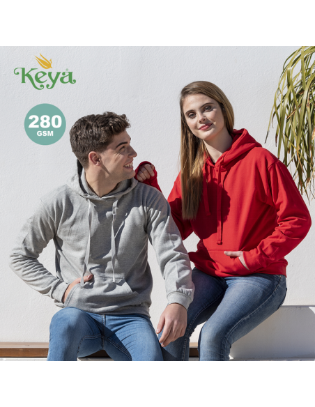 SUDADERA CRO CAPUCHA 280 GR 50%ALGODON 50%POLIESTER BOLSILLO CANGURO