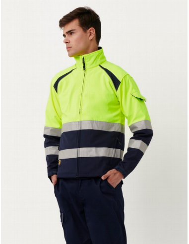 <img src="ruta_de_la_imagen.jpg" alt="Softshell de alta visibilidad modelo 4756, impermeable y transpirable.">