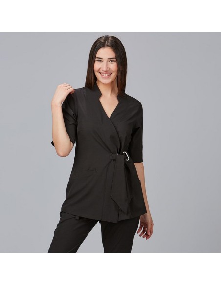 Blusa Mujer Cruzada Bugula con diseño elegante y profesional