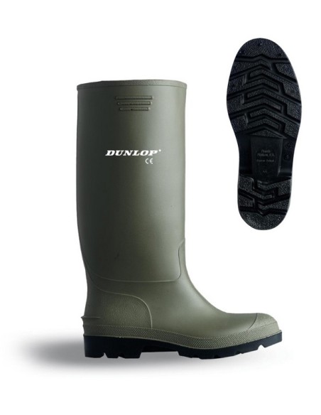 Bota de agua PVC caña alta verde.
Aplicaciones: Trabajos en condiciones de humedad extrema o con agua, para usos en exterior (