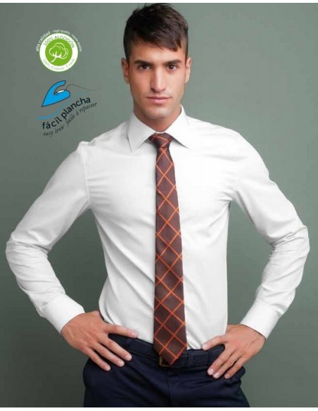 CAMISA CRO M/L FACIL PLANCHA 100%ALGODON 126 GRAMOS