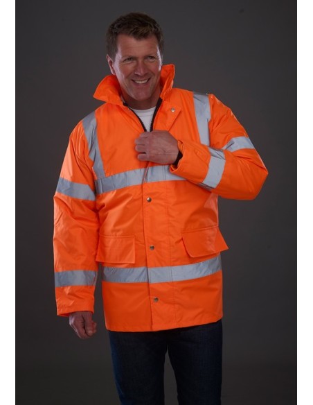 ANORAK FINO FLUOR BANDAS REFLECTANTES HVP300 MOTORWAY