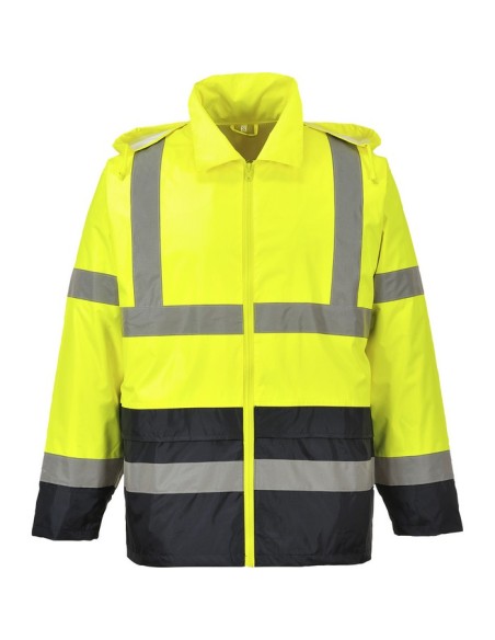 ANORAK CHUBASQUERO FORRO REJILLA A/V BICOLOR FLUOR 190T