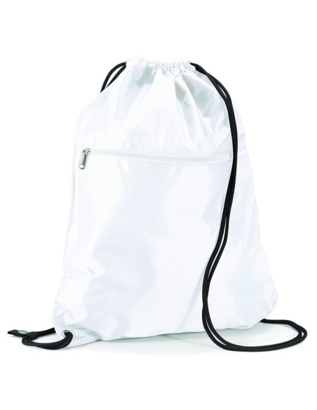 BOLSA CON CORDON 49X40 1 BOLSILLO CREMALLERA 210D QD71 14L