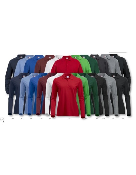 POLO CRO M/L COLORES LINCOLN 100% ALGODON 200 GR 3 BOTONES