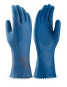 Guante tipo doméstico de látex en color azul para riesgos químicos y microorganismos.
Aplicaciones: Protección Mecánica y Prot