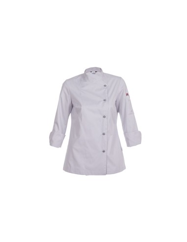 CHAQUETILLA COCINA M/L SRA 1 FILA BOTON BOLA 67%POL CATALINA