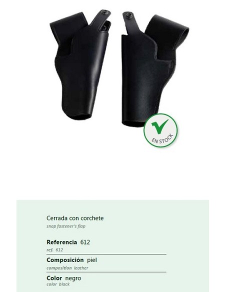 FUNDA REVOLVER PIEL CIERRE CLIC