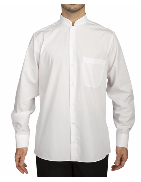 CAMISA M/L MAHO 1 BOLSILLO CANESU ESPALDA BASIC 65%POL 35%ALG 116 GR GABIN