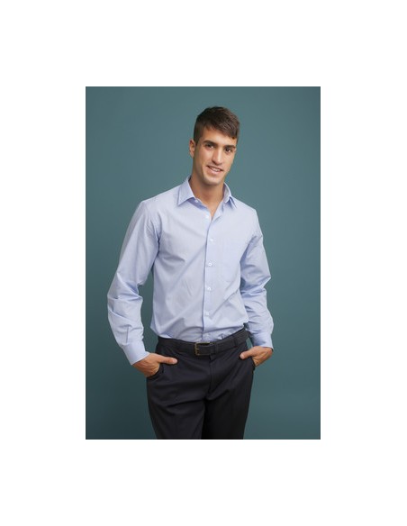 CAMISA CRO M/L REGULAR FIT  FIL A FIL 60%ALGODÓN-40%POLIÉSTER