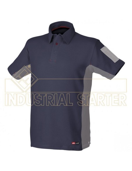 POLO ALGODON STRETCH COMBINADO 96%ALGODON 4%ELASTAN