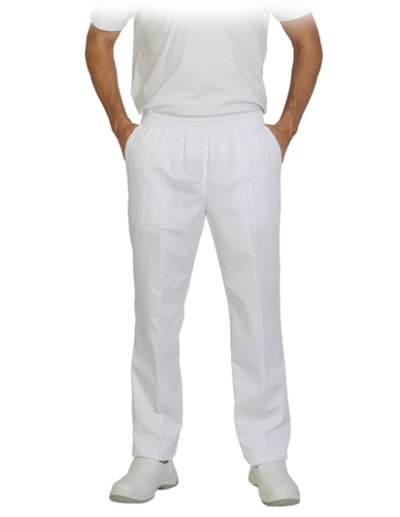 PANTALON BLANCO GOMA COMPLETA 2 BOLSILLOS 200GRAMOS ANS