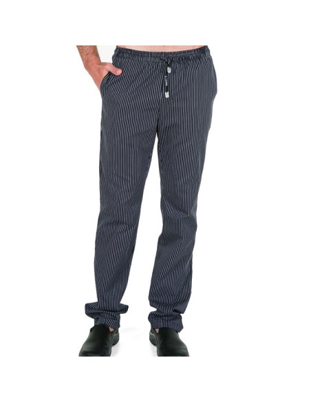 PANTALON COCINA RAYAS 100%ALGODON GOMA Y CORDON