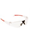 Una gafa de seguridad liviana, que pesa solo 26 g, la lente de policarbonato envolvente de 9 bases curva tiene una pieza de nar