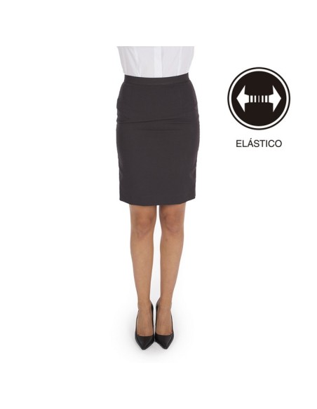 FALDA 77% POLIES 20 % VISCOSA 3% ELASTAN TRIVIAL CINTURILLA