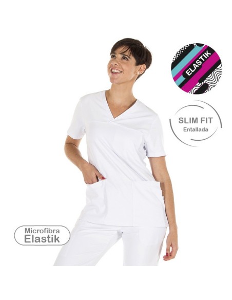 CASACA PICO CRUZADO  SRA BOLSILLOS AGATA SLIM FIT ELASTIK