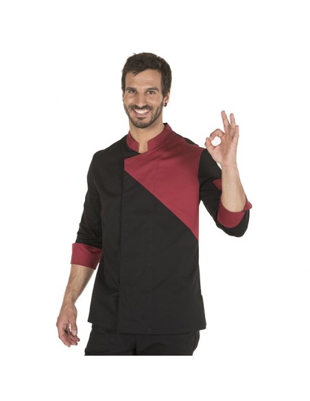 CHAQUETILLA COCINA M/L COMBINADA PECHERIN 65% POL 35%ALGODON