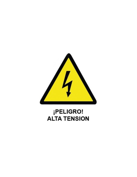 SEÑAL PELIGRO ALTA TENSION A4 SOPORTE PVC