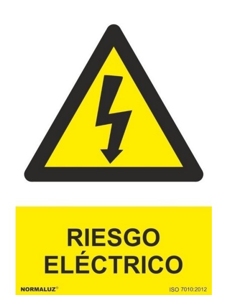 SEÑAL 210X300 A4 RIESGO ELECTRICO PVC 0.7MM