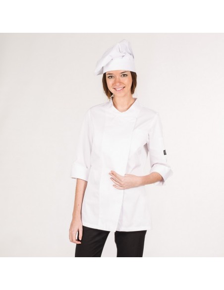 CHAQUETILLA COCINA SRA M/3/4 CRUZADA GALATEA